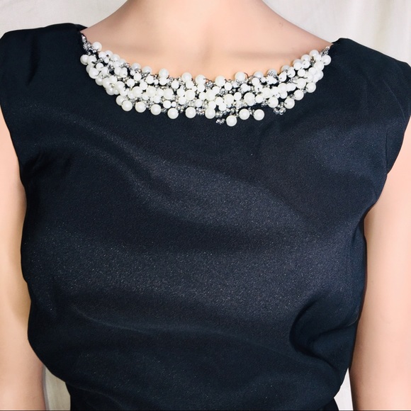 Womens Black Blingy Sheath Dress Plus Size Stretch - Picture 3 of 14